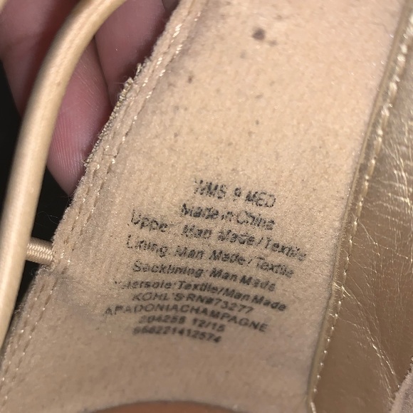 Apt. 9 Gold Gladiator Sandals - Picture 7 of 7